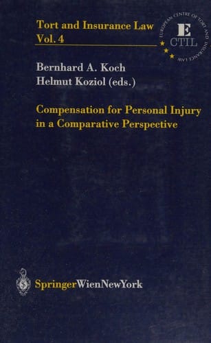 Compensation for personal injury in a comparative perspective