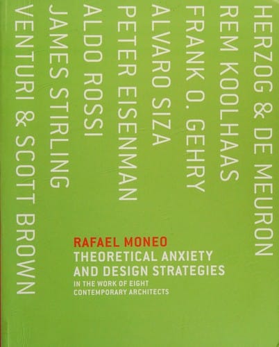 Theoretical anxiety and design strategies in the work of eight contemporary architects