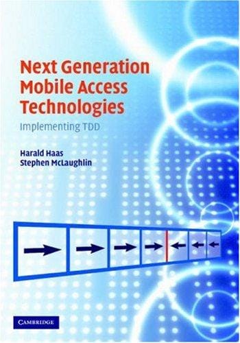 Next generation mobile access technologies