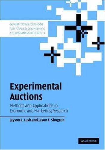 Experimental auctions