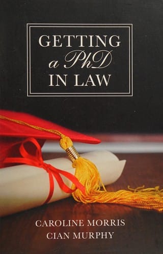 Getting a PhD in law