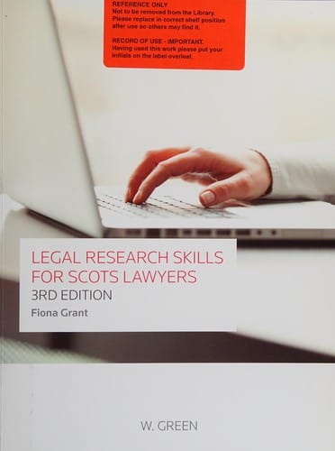 Legal research skills for Scots lawyers