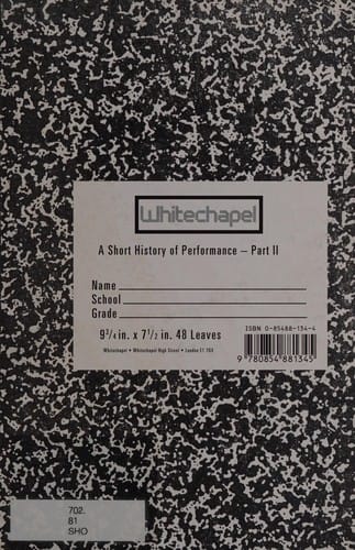 A short history of performance