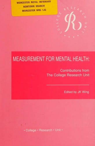 Measurement for mental health