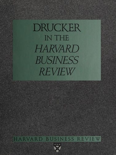 Drucker in the Harvard Business Review, 1963-1989