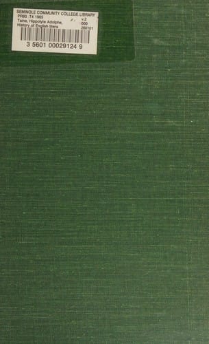 History of English Literature, Volume 2 (volume 2)