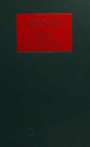 Judgment and decision making