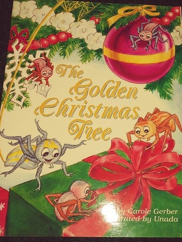 The golden Christmas tree