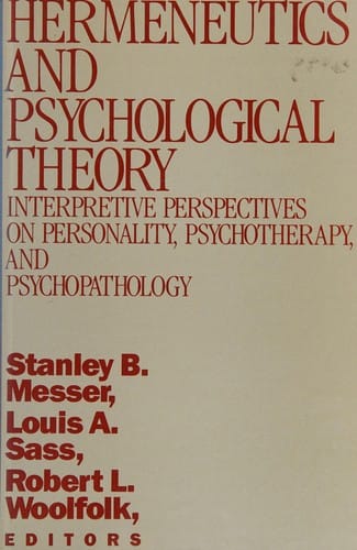 Hermeneutics and psychological theory