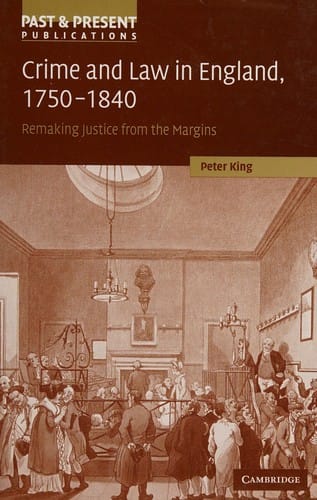 Crime and law in England, 1750-1840