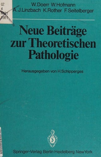 Neue Beiträge zur theoretischen Pathologie