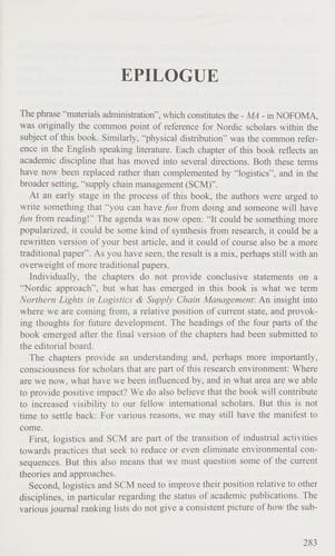 Northern lights in logistics & supply chain management