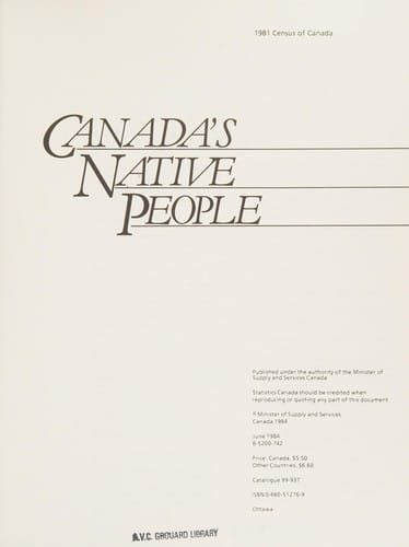 Les Autochtones au Canada = Canada's native people