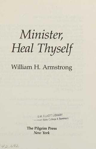Minister, heal thyself