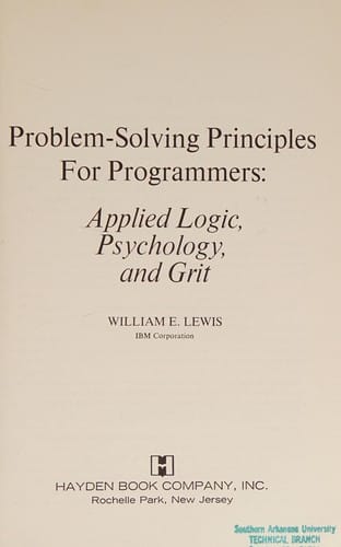 Problem-solving principles for programmers