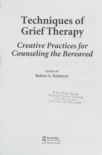 Techniques of grief therapy