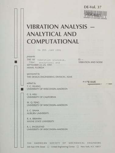 Vibration analysis, analytical and computational