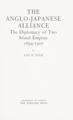 The Anglo-Japanese alliance