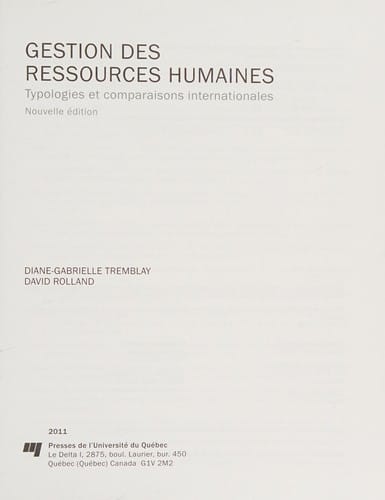 Gestion des ressources humaines