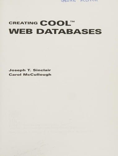 Creating cool Web databases