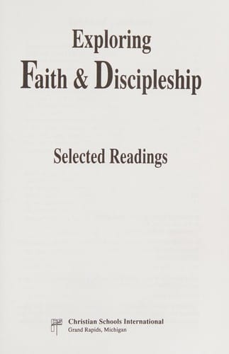 Exploring Faith and Discipleship