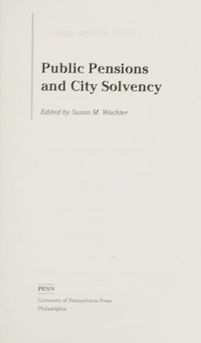 Public pensions and city solvency