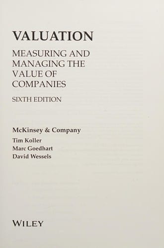 Valuation workbook