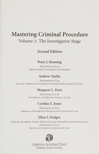 Mastering criminal procedure