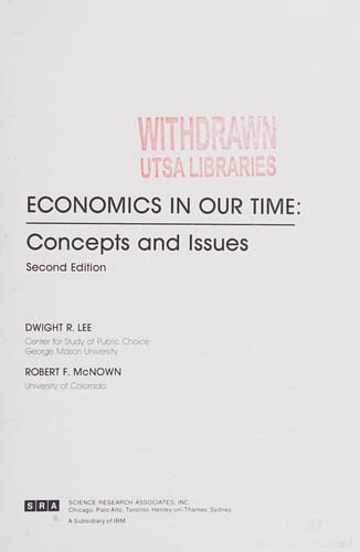 Economics in our time