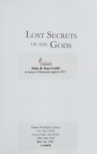 Lost secrets of the gods