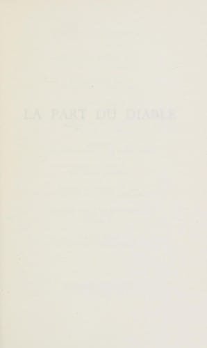 La part du diable