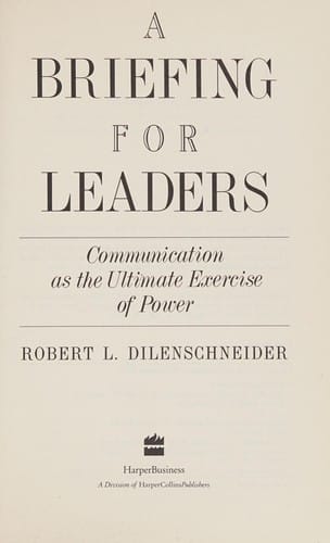 A briefing for leaders