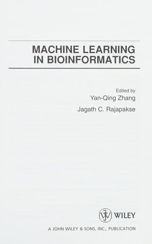 Machine learning in bioinformatics