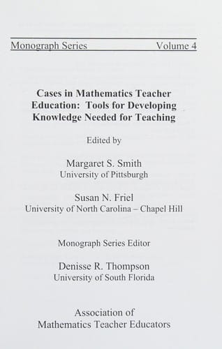Cases in mathematics teacher education