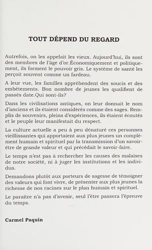 Footprints in the dusk of life