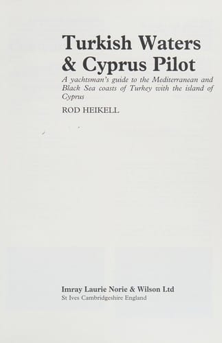 Turkish waters & Cyprus pilot