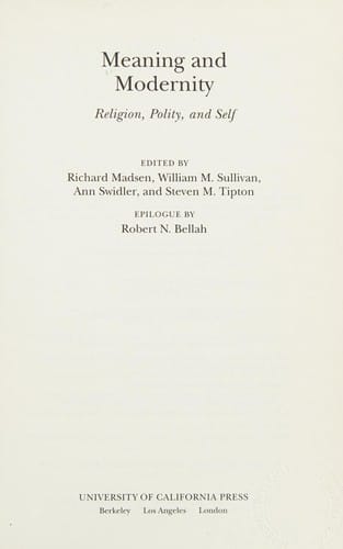 Meaning and modernity