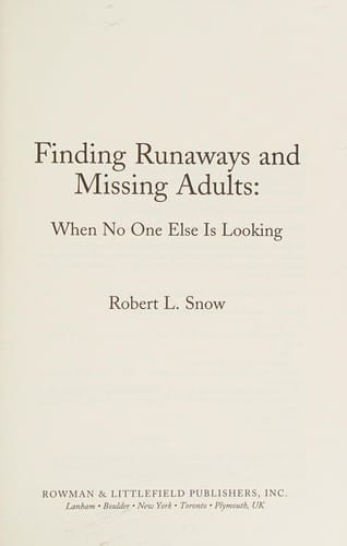 Finding runaways and missing adults
