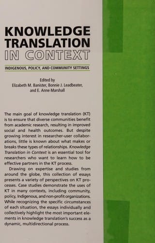 Knowledge translation in context
