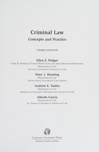 Criminal law