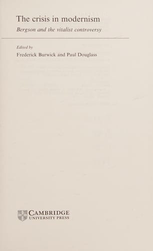 The Crisis in modernism