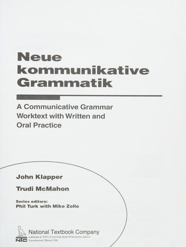 Neue kommunikative grammatik