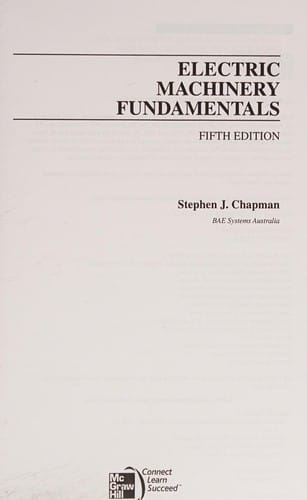 Electric machinery fundamentals