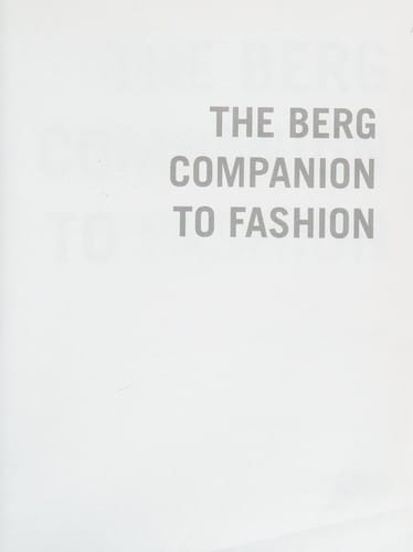 The Berg companion to fashion