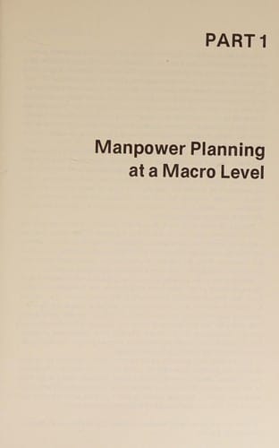 Manpower planning for Canadians