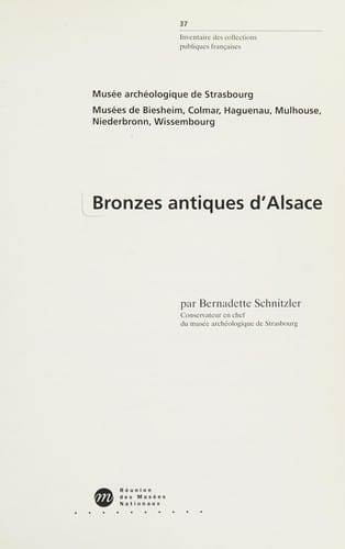 Bronzes antiques d'Alsace