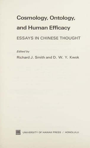 Cosmology, ontology, and human efficacy