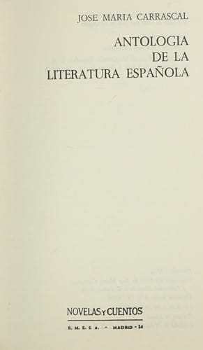 Antología de la literatura española