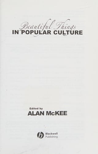 Beautiful things in popular culture