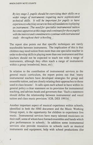 When every note counts